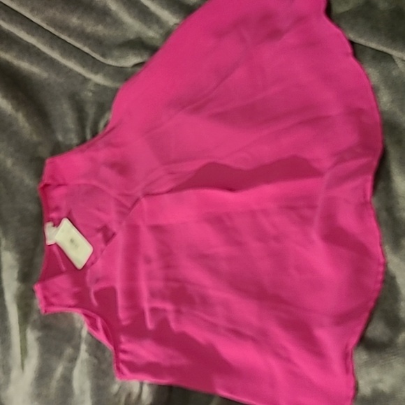 WAS  $59. TCEC Pink Sleeveless Blouse - Picture 4 of 8